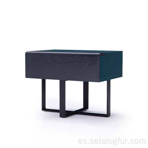 Mesita de noche Nueva canasta de almacenamiento Organizar muebles de dormitorio blancos Mesita de noche moderna de lujo Mesita de noche con ruedas Lado de la cama de metal